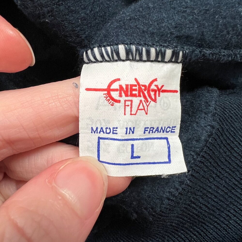 Vintage 90s Paris France Souvenir Tourist Sweatshirt Oversized Embroidered 1990s - Picture 6 of 9